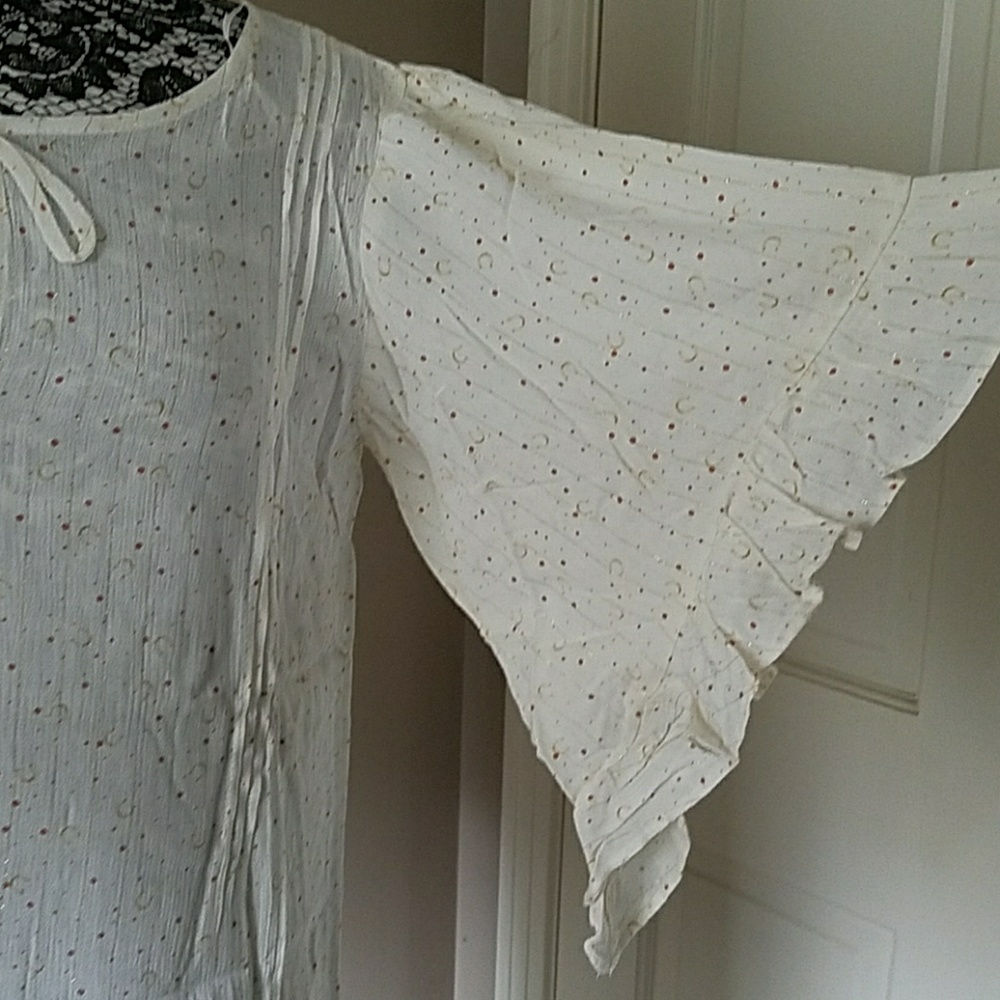 Lauren Conrad boho flounce top, size M - Picture 3 of 5